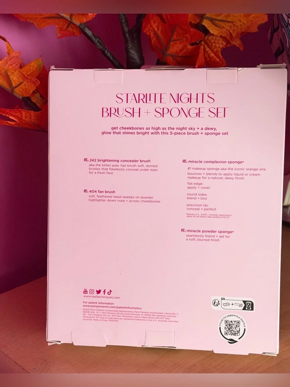 Real Techniques Limited Edition Starlite Nights Brush + Sponge 5 Piece Set New